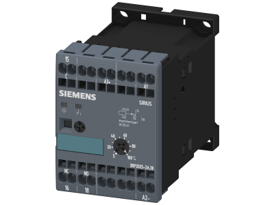 Przekaźnik czasowy elektroniczny opóźnione załączanie AC/DC24V, AC100-127V 1 zestyk przełączny | 3RP2025-2AQ30