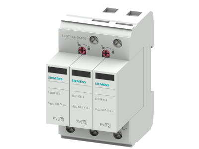 Odgromnik T2 UC 1000VDC, Imaks 40 kA odporność na zwarcie 2000A,ukł.2+V do izolow. i uziem.system.PV | 5SD7483-0KK02