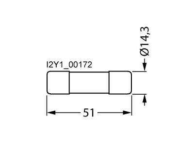 Bezpiecznik cylindryczny, 14×51 mm, 40 A, aR, Un AC: 690 V, Un DC: 700 V, DC według UL, SITOR | 3NC1440