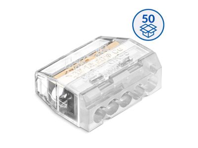 IDEALNA Szybkozłączka wtykowa do drutów i wielodrutów 0,75…4 mm² , 5-torowa | 88000002S Simet