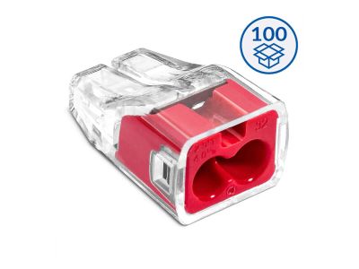IDEALNA Szybkozłączka wtykowa SCP2 transparentny/czerwony | 88000001S Simet